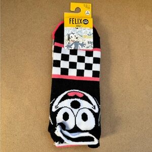NWT 2 Pairs Dreamworks Felix The Cat Low Rise No Show Socks. 9-11 (shoe 5-10)